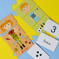 Educational cards PROFESSIONS + NUMBERS 