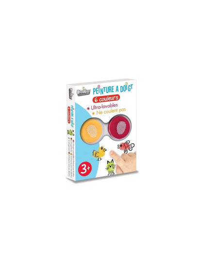 Pack 6 Encreurs à Doigt – Crealign (encres lavables dès 3 ans) Créa lign