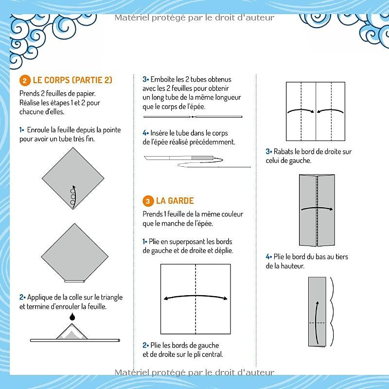 Atelier Origami Naruto – Kit Créatif Armes de Ninja en Papier Edition Fleurus