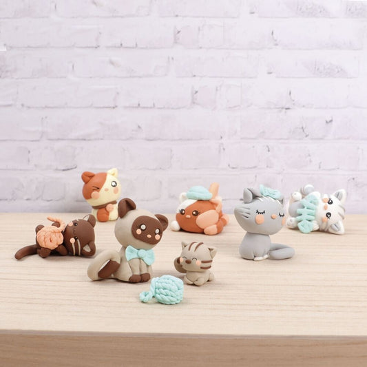 Kit FIMO Kawaii Chats – Créez d’Adorables Figurines en Pâte Polymère GRAINE CREATIVE