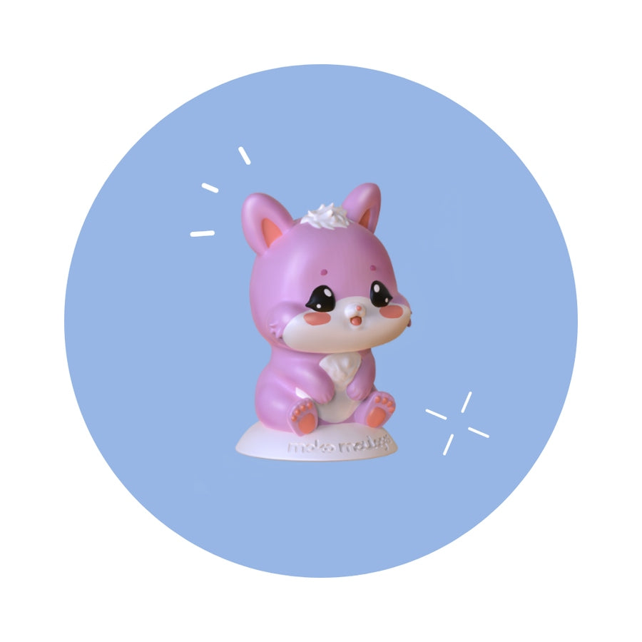 Figurines kawaii colorées réalisées avec le coffret Mako Moulages Mes Amis Kawaii après moulage et peinture