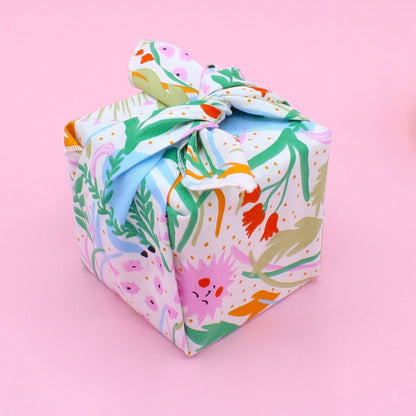 Furoshiki Licornes en coton – Emballage cadeau zéro déchet (4 tailles) Machatatelier