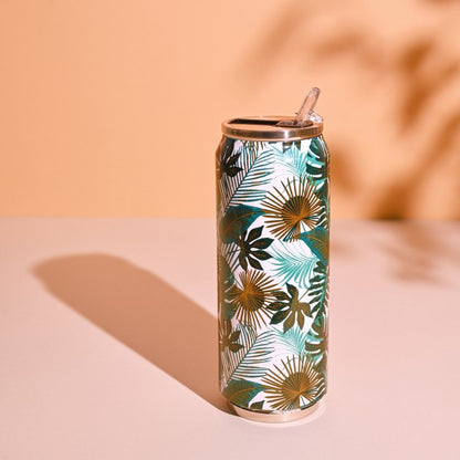 Canette Isotherme 500 ml Equador – Gourde Tropicale avec Paille Yoko Design