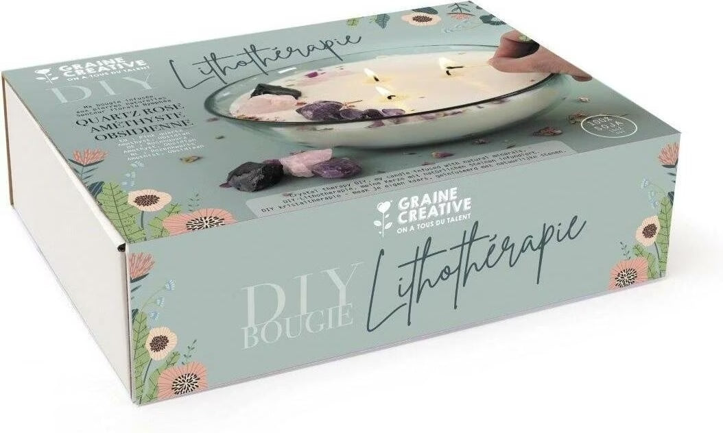 Kit DIY Bougie Lithothérapie XXL – Graine Créative GRAINE CREATIVE