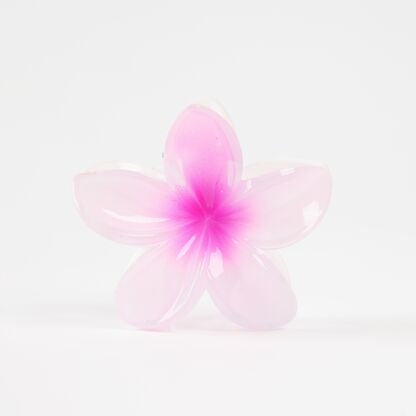 Pince à cheveux fleur rose bonbon ⌀8 cm – Grande pince crabe tendance et féminine JOY!