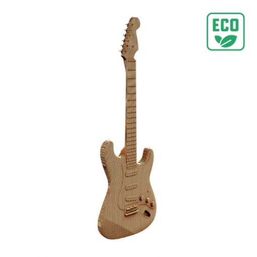 Puzzle 3D en carton CARTONIC® – Modèle Guitare