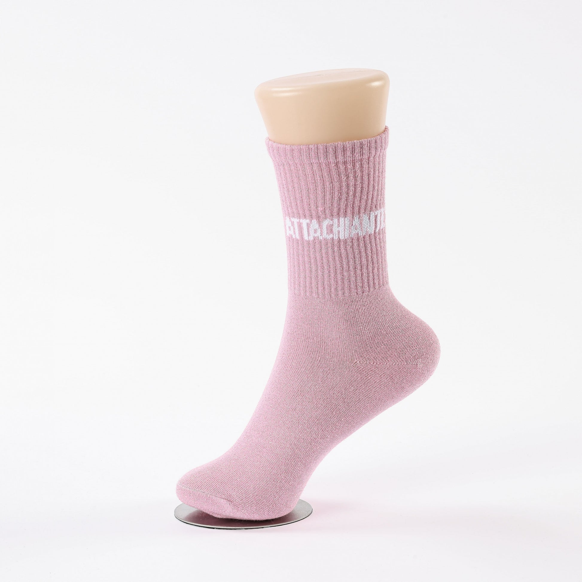 idee cadeau femme chaussettes attachiante rose paillettes