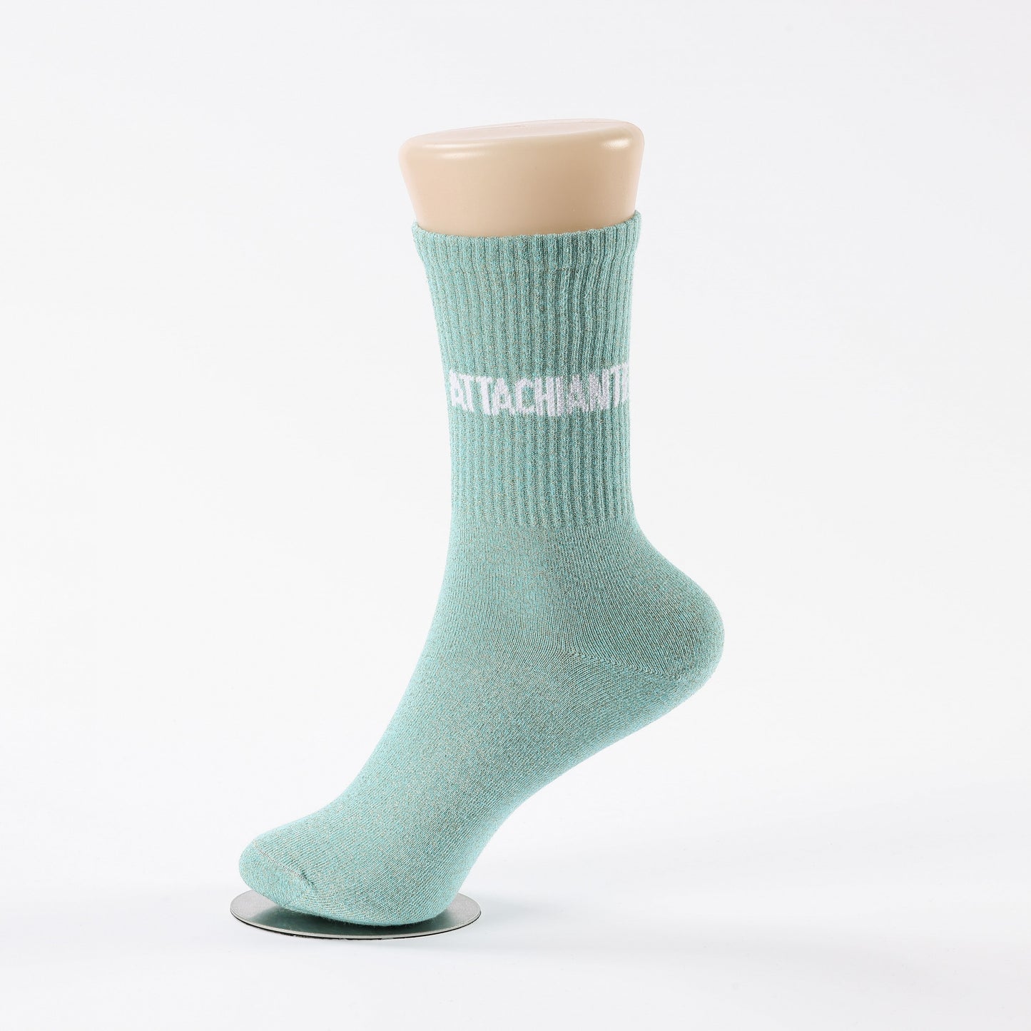 idee cadeau femme chaussettes attachiante vert paillettes
