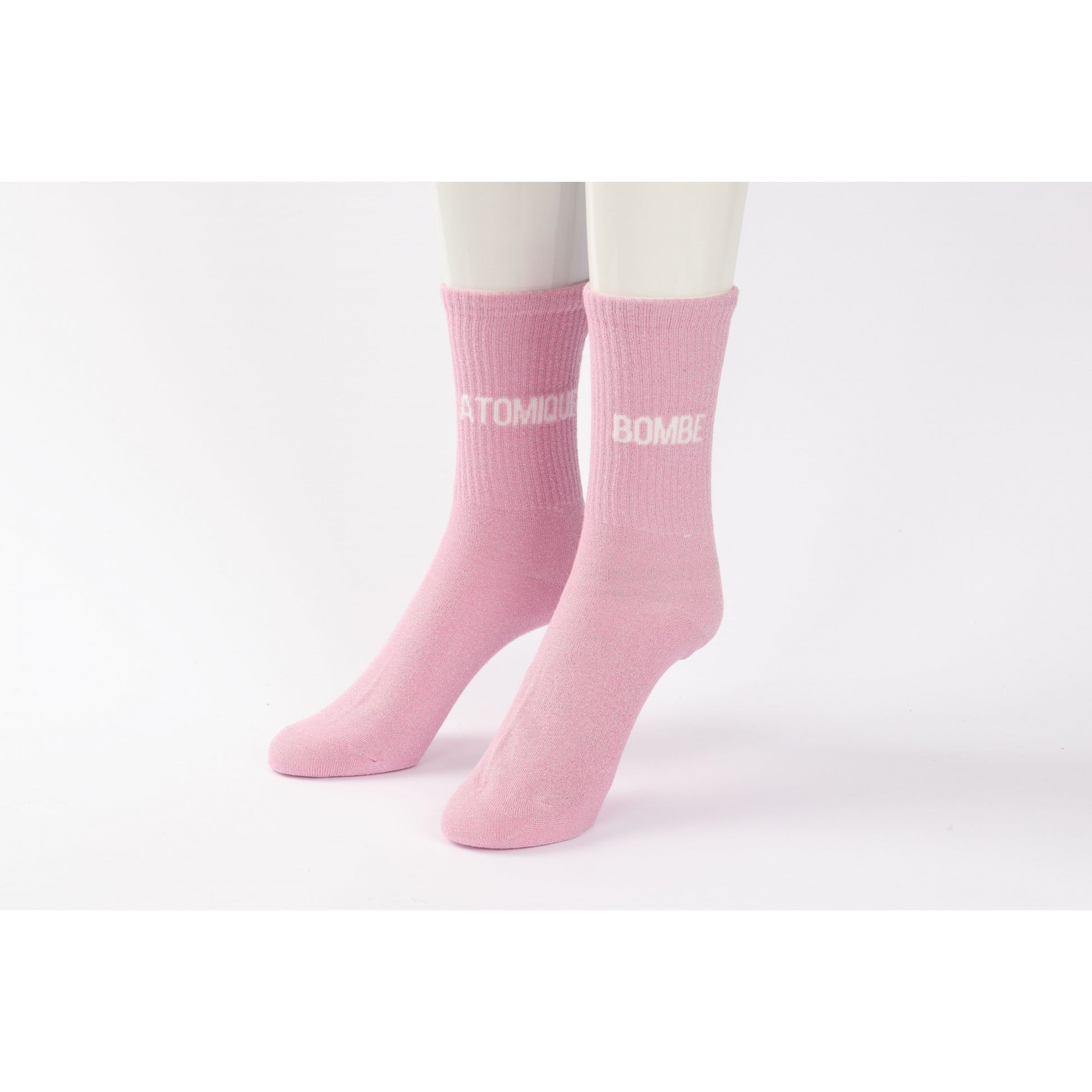 Chaussettes Dépareillées BOMBE / ATOMIQUE à Paillettes (36-42) JOY!