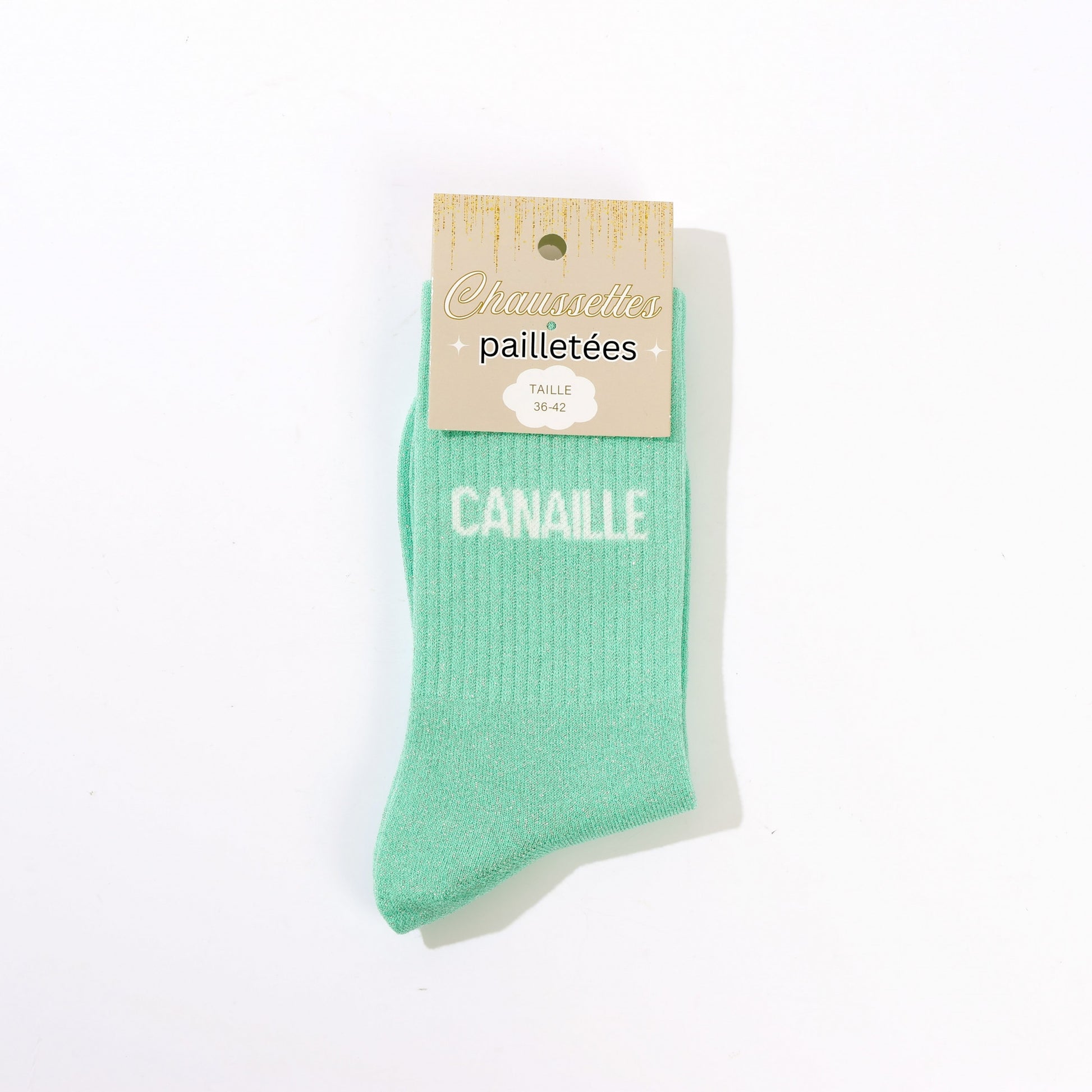 idee cadeau femme chaussettes canaille paillettes