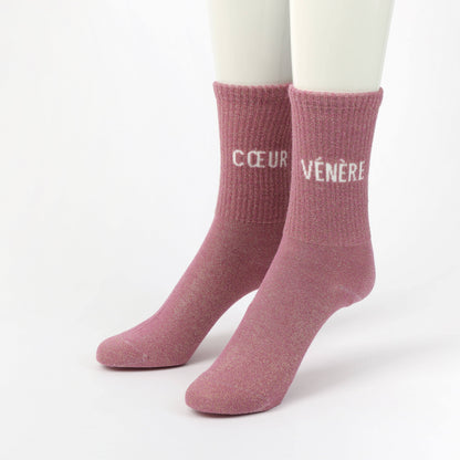 Chaussettes Dépareillées COEUR / VÉNÈRE à Paillettes (36-42) JOY!