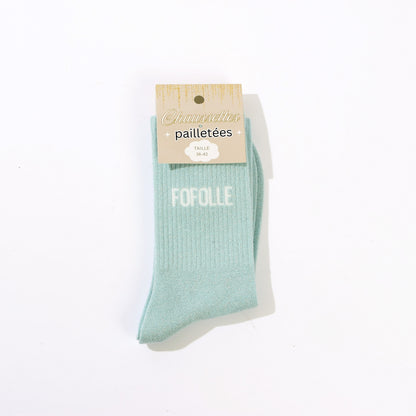idee cadeau femme chaussettes fofolle paillettes