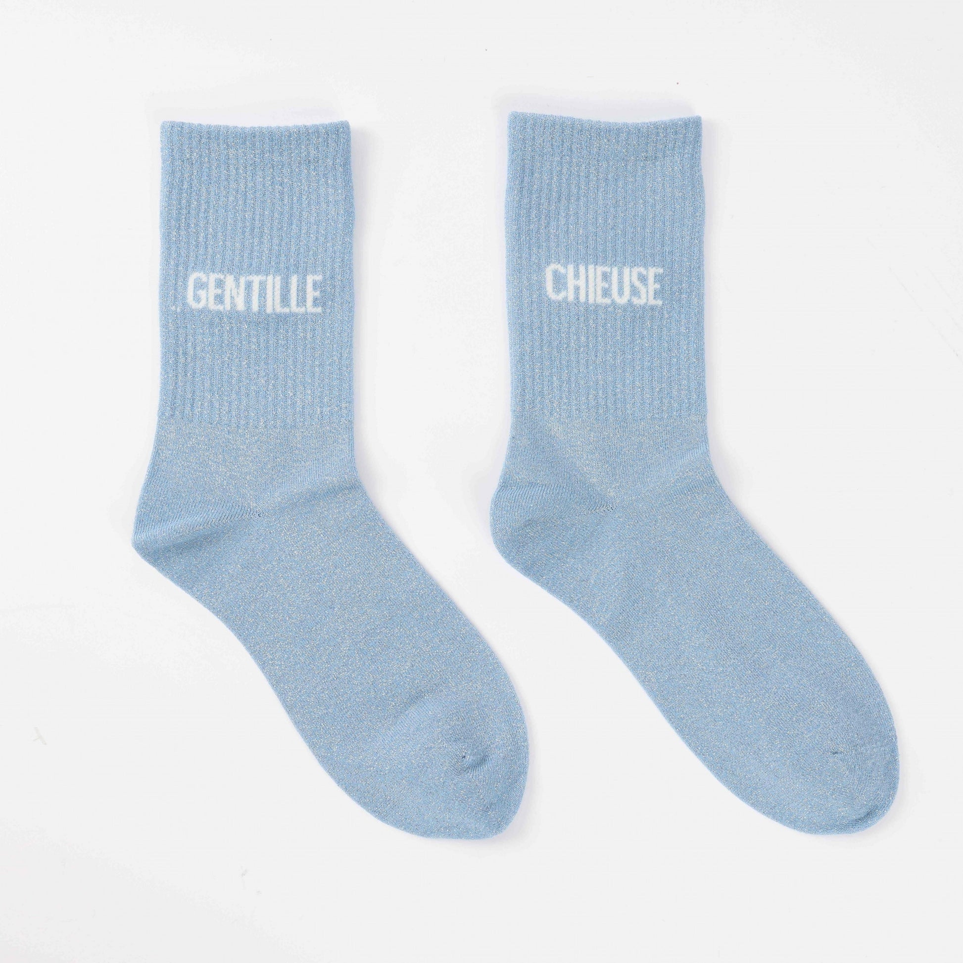 idee cadeau femme chaussettes gentille chieuse paillettes