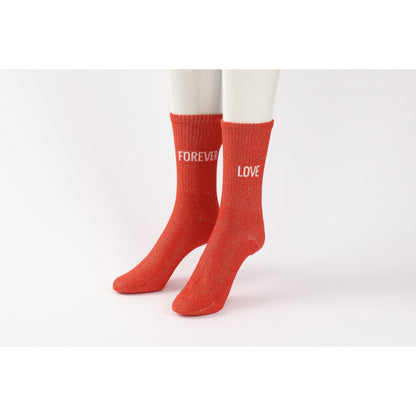 Chaussettes Dépareillées LOVE / FOREVER à Paillettes (36-42) JOY!