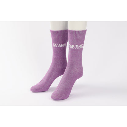 Chaussettes Dépareillées FABULEUSE / MAMAN à Paillettes (36-42) JOY!
