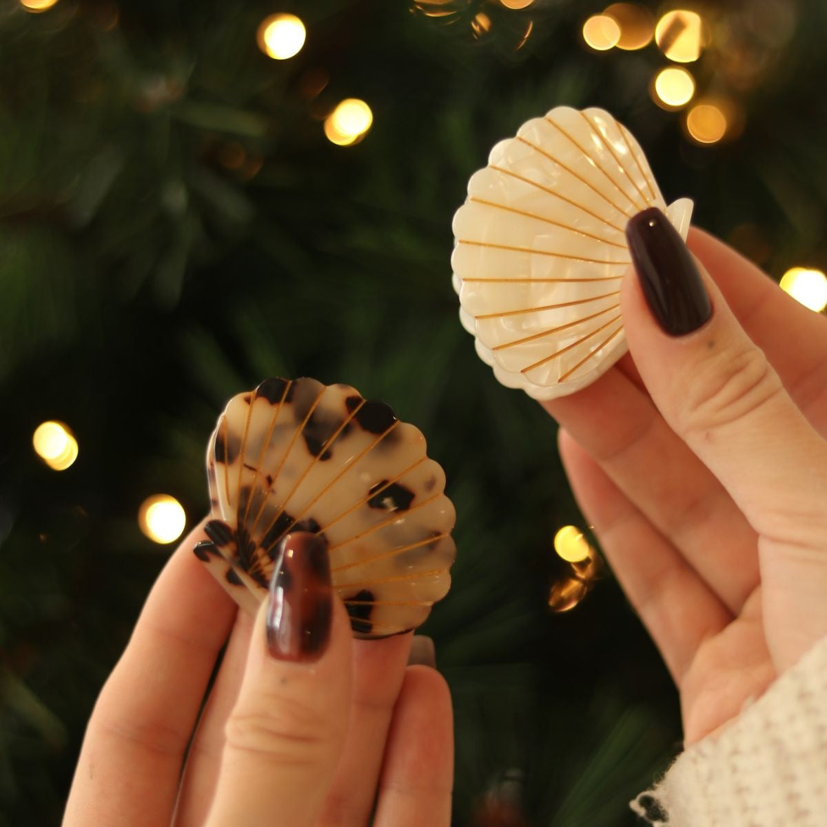 box cadeau pince coquillage perle chaussettes pins