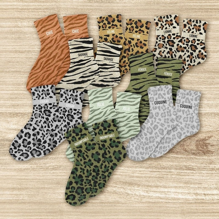 Chaussettes fantaisie JOLIE idée cadeau femme