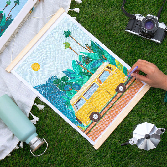 Coffret Petit Diamond – Diamond Painting “Van Life” 30x40 cm | La Petite Épicerie LA PETITE EPICERIE