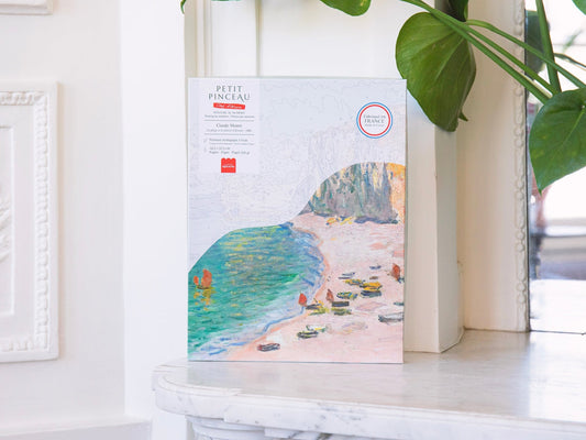 Coffret Peinture au Numéro – La Plage et la Falaise d’Amont – Claude Monet | Petit Pinceau LA PETITE EPICERIE