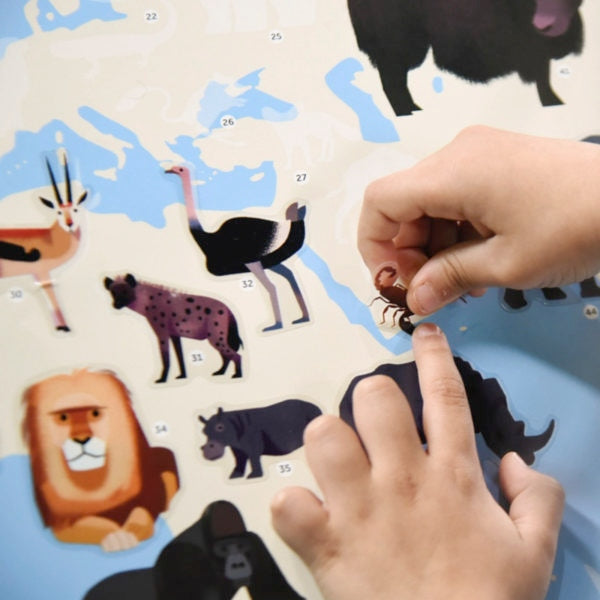 Jeu éducatif Poppik puzzle stickers enfant