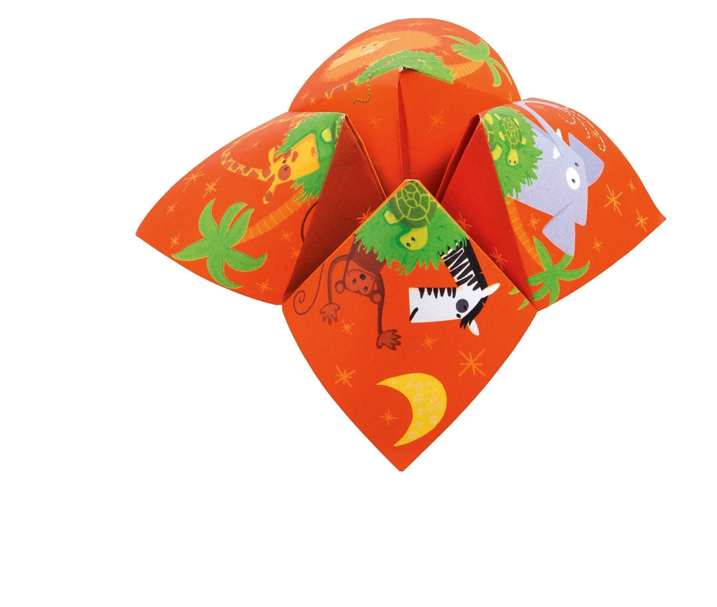 Enfant réalisant une salière en papier avec le kit Origami Djeco