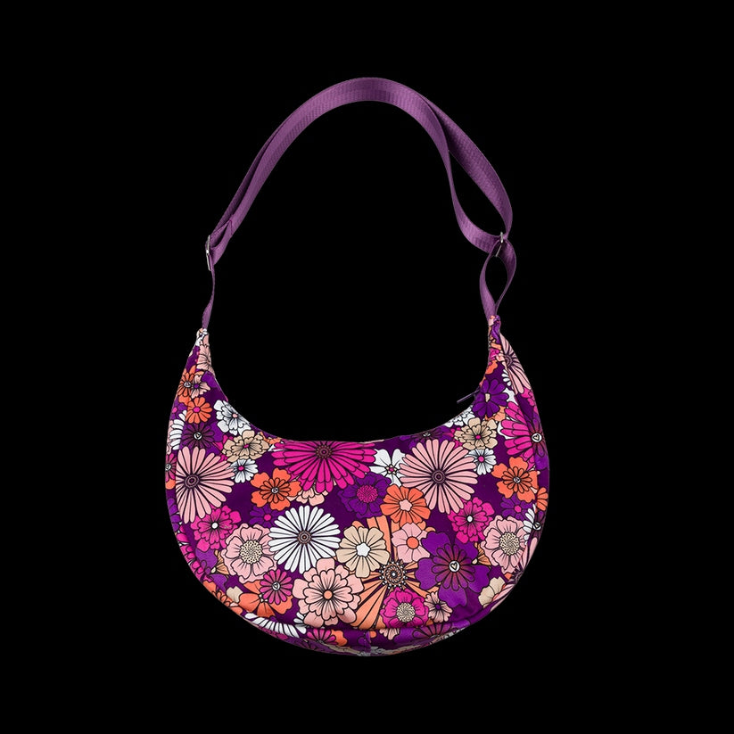 Kit sac besace à coudre – Retro Bloom | Avril Fabrics x COM’1 IDÉE