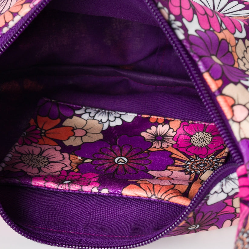 Kit sac besace à coudre – Retro Bloom | Avril Fabrics x COM’1 IDÉE