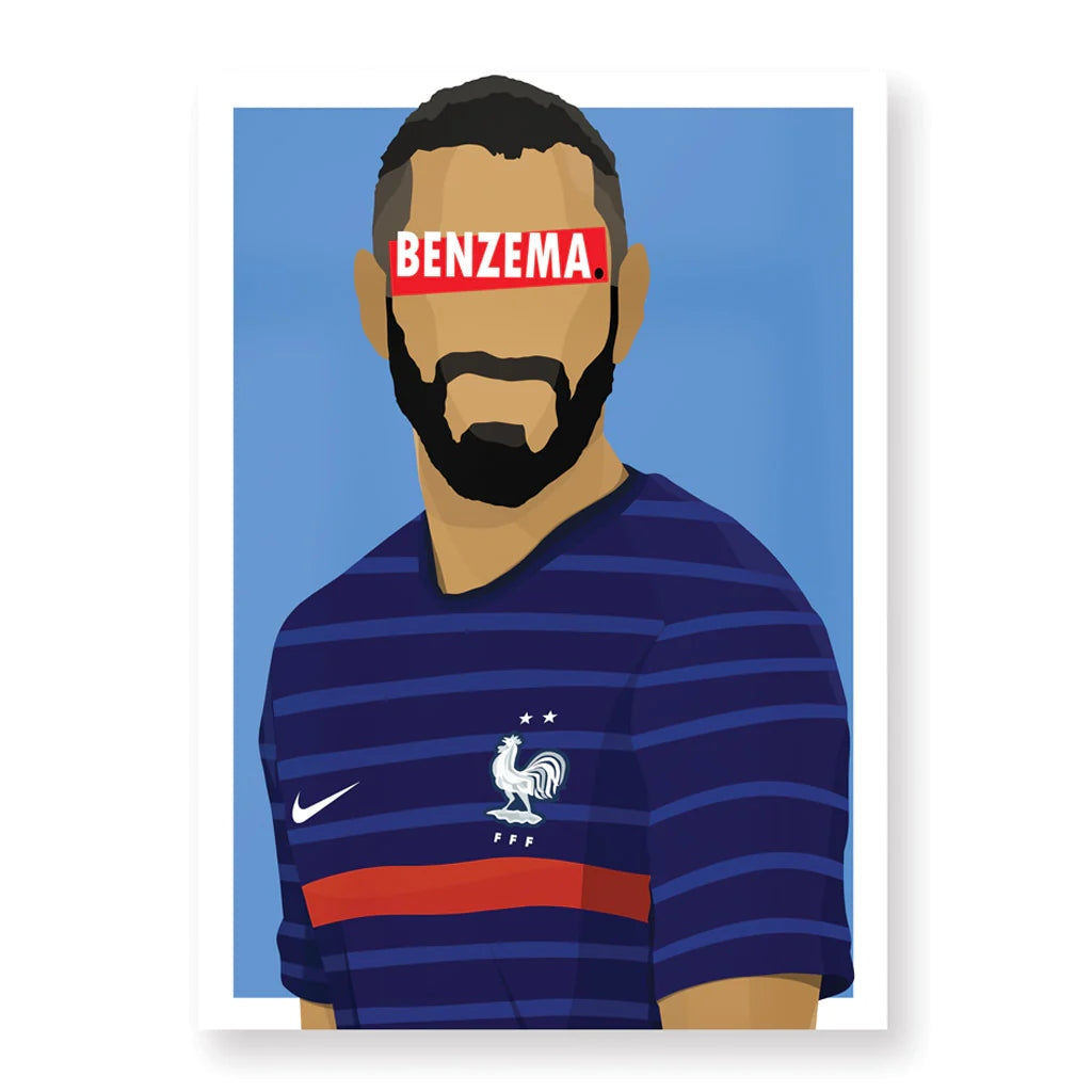 HUGOLOPPI Affiche KARIM BENZEMA Hugoloppi