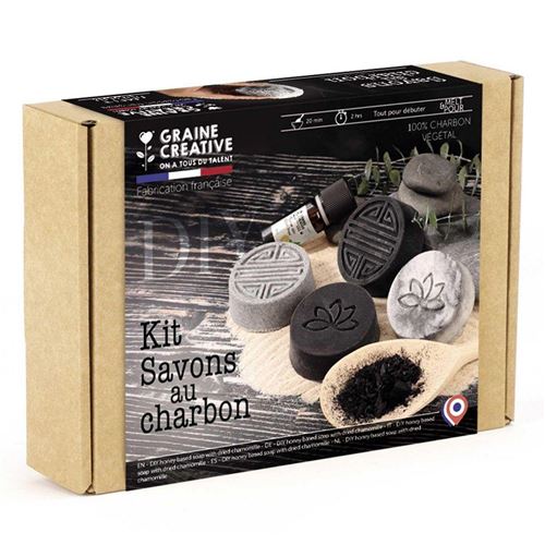 Graine Créative DIY charcoal soap creation kit