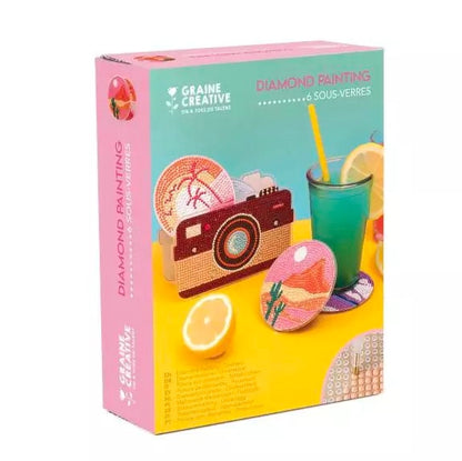 Kit 6 sous-verres à strasser - Graine Créative GRAINE CREATIVE