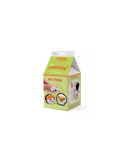 Kit Amigurumi Mes Sushis – Coffret Crochet Kawaii Graine Créative GRAINE CREATIVE