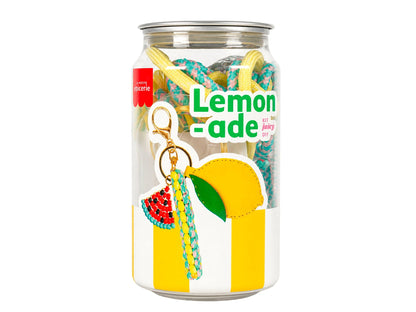 Coffret DIY Lemonade avec porte-clé citron kawaii à fabriquer soi-même