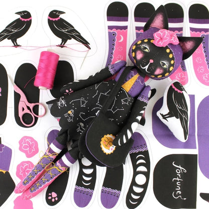 Kit de Couture – Astrid la Poupée Fortune Teller & son Tarot (Miss Ella) | Coton bio & articulations Miss Ella