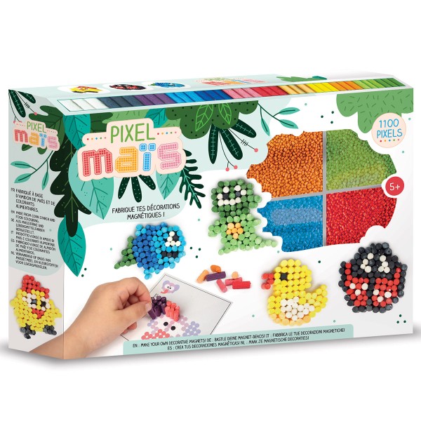Kit Créatif Pixel Maïs – Magnets Déco Animaux – Graine Créative GRAINE CREATIVE
