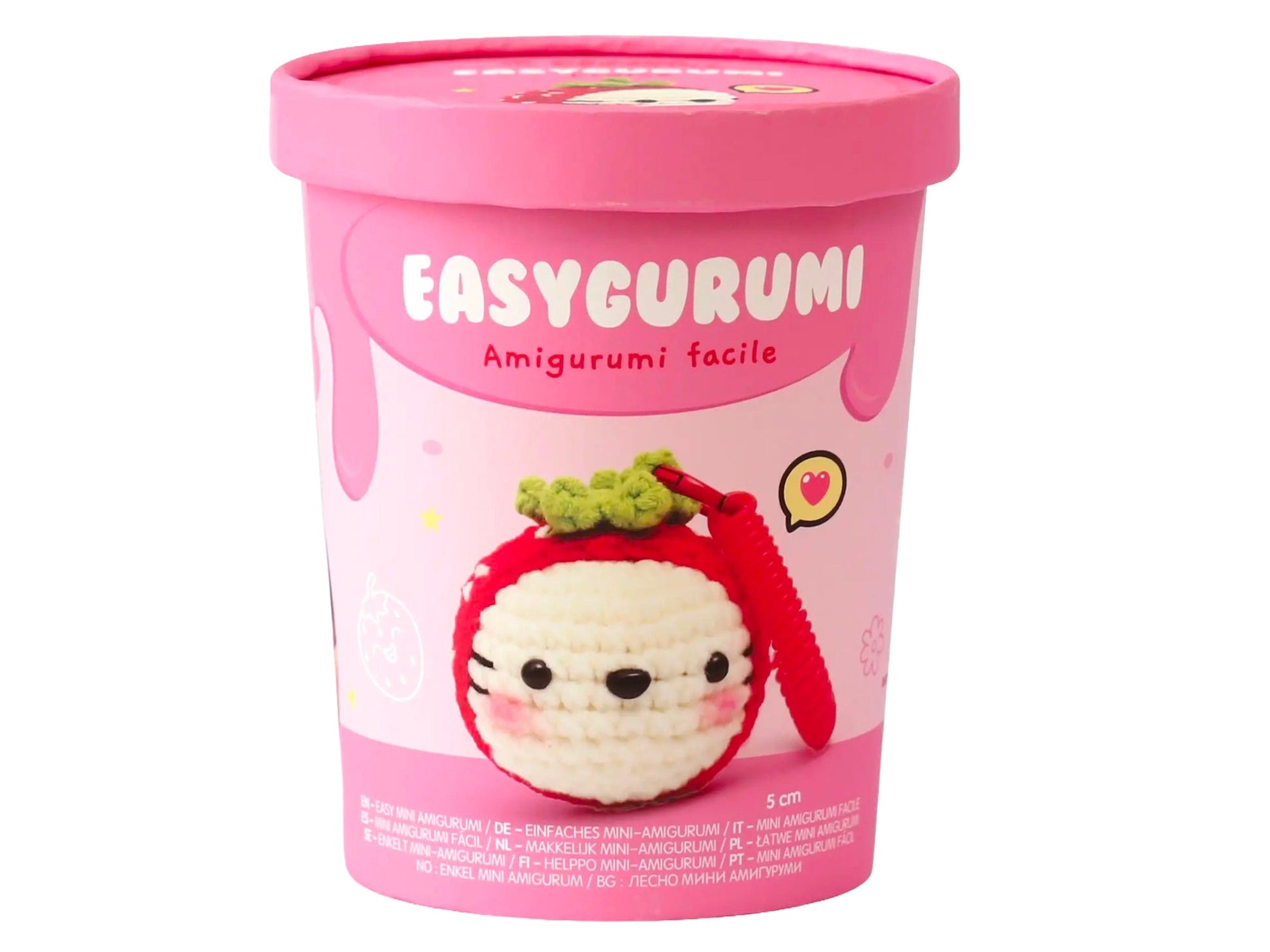 Kit Crochet Easygurumi Fraise – Graine Créative | Amigurumi débutant DIY GRAINE CREATIVE