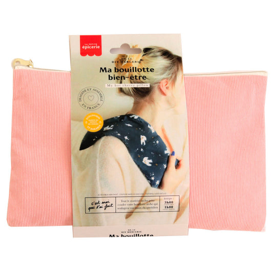 Kit DIY Couture Bouillotte Bien-être Hirondelles aux Noyaux de Cerises LA PETITE EPICERIE