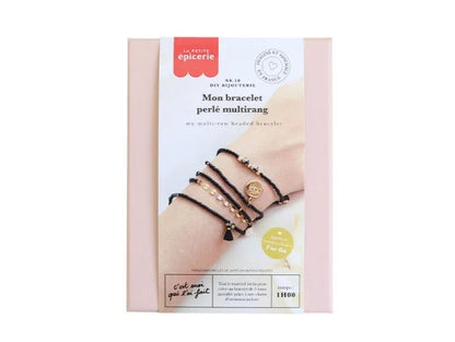 Kit DIY Bracelet Perlé Multirang Noir – Créez votre Bijou Tendance LA PETITE EPICERIE