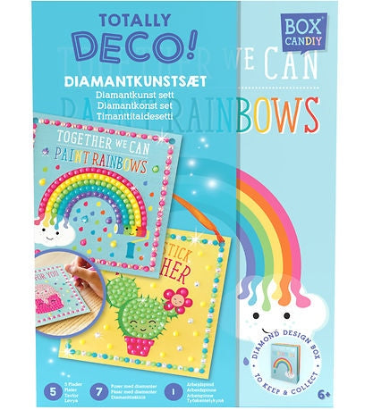 Kit Diamond Painting Enfant BOX CANDIY Totally Deco – Coffret Créatif DIY Paillettes & Diamants JOY!