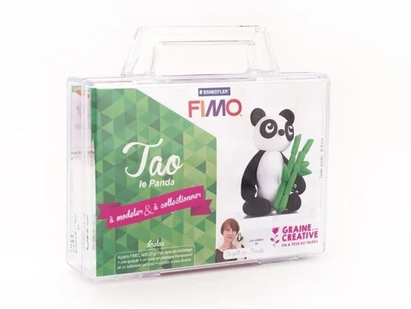 Kit Fimo Mallette Tao le Panda – Figurine à Modeler GRAINE CREATIVE