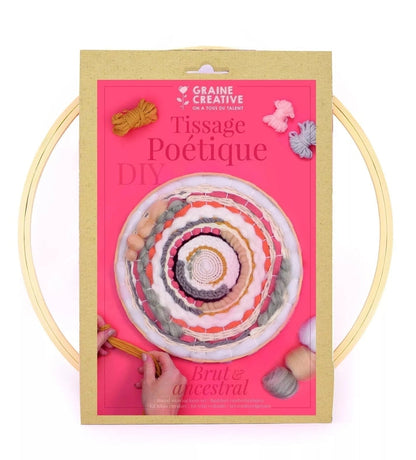 Kit Métier à Tisser Rond Poétique – Tissage Circulaire DIY GRAINE CREATIVE