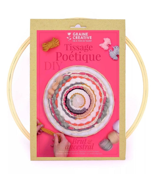 Kit Métier à Tisser Rond Poétique – Tissage Circulaire DIY GRAINE CREATIVE