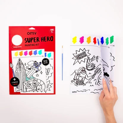 Kit de Peinture OMY “Super Hero” – Peinture à l’Eau pour Enfants omy