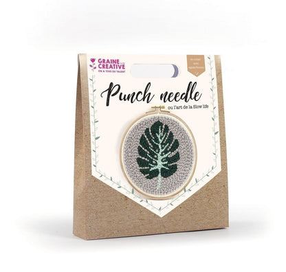 Kit Punch Needle Feuille Monstera – Graine Créative GRAINE CREATIVE