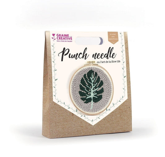Kit Punch Needle Feuille Monstera – Graine Créative GRAINE CREATIVE