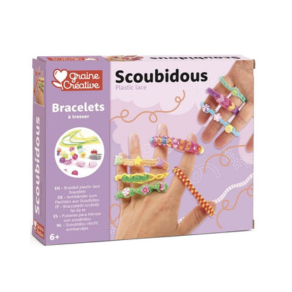 Kit Scoubidou Bracelets Tressés – Créez des bracelets uniques avec 8 techniques de tressage GRAINE CREATIVE