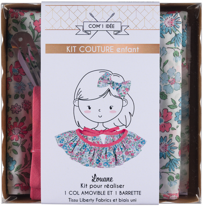 Kit col Pierrot enfant Louane – Kit couture Liberty Fabric Com'1 Idée