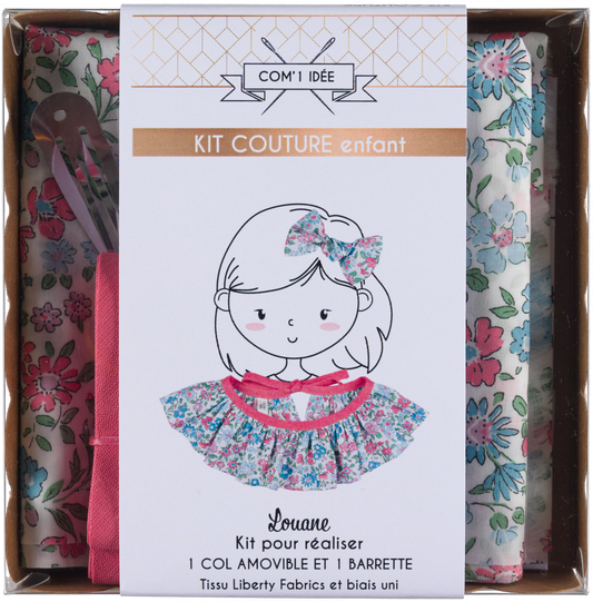 Kit col Pierrot enfant Louane – Kit couture Liberty Fabric Com'1 Idée