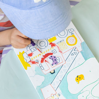 Coffret peinture enfant avec pinceau et peintures inclus