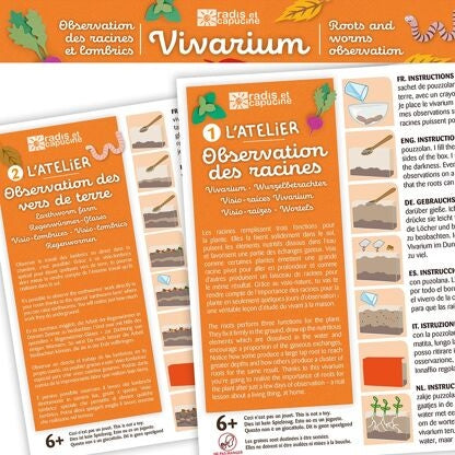 Vivarium Racines & Lombrics x2 – Kit Observation Nature Enfant | Activité Scientifique LA PETITE EPICERIE