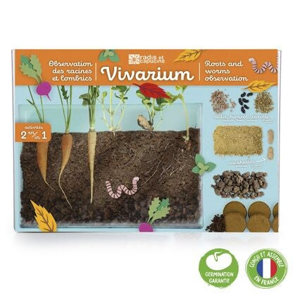 Vivarium Racines & Lombrics x2 – Kit Observation Nature Enfant | Activité Scientifique LA PETITE EPICERIE